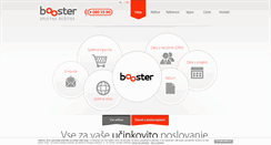 Desktop Screenshot of booster.si